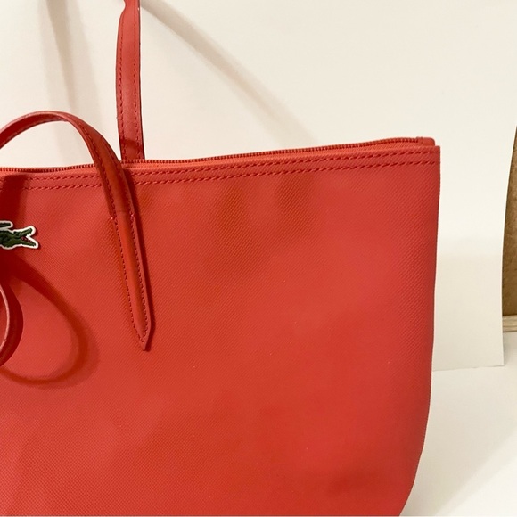 Lacoste Red Women's Tote Bag - Picture 4 of 16